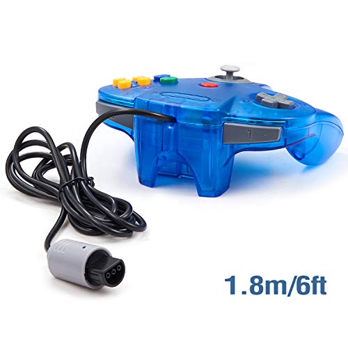 2-Pack Wired Classic Controller with 2 Extension Cords Clear Orange and Green W8680