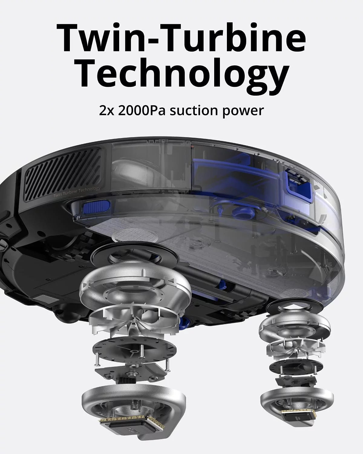 Black Robot Vacuum Mop Cleaner X1669