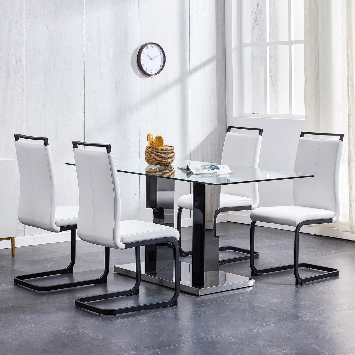 Rectangular Glass Dining Table for 6-8 G609