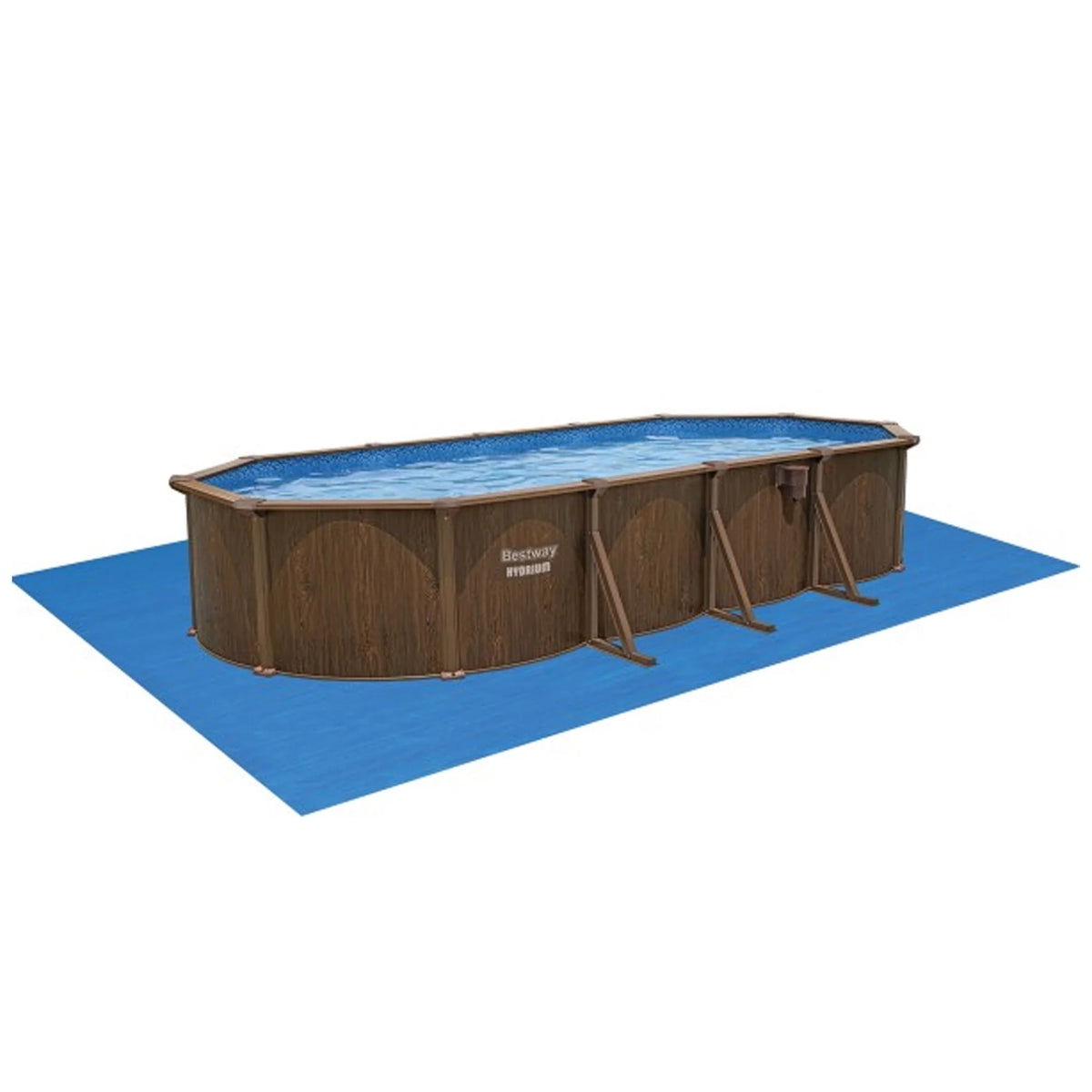 24'x12'x52 Oval Above Ground Swimming Pool Set U858654