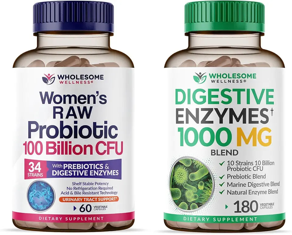 100 Billion CFUs Probiotics for Women with Digestive Enzymes T508999