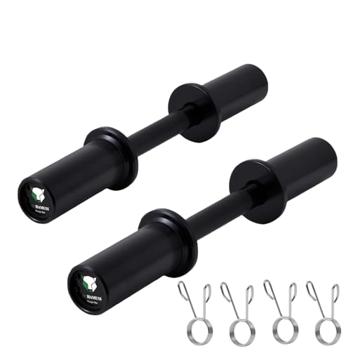 16" Adjustable Dumbbell Handle Pair with Spring Collars I35536