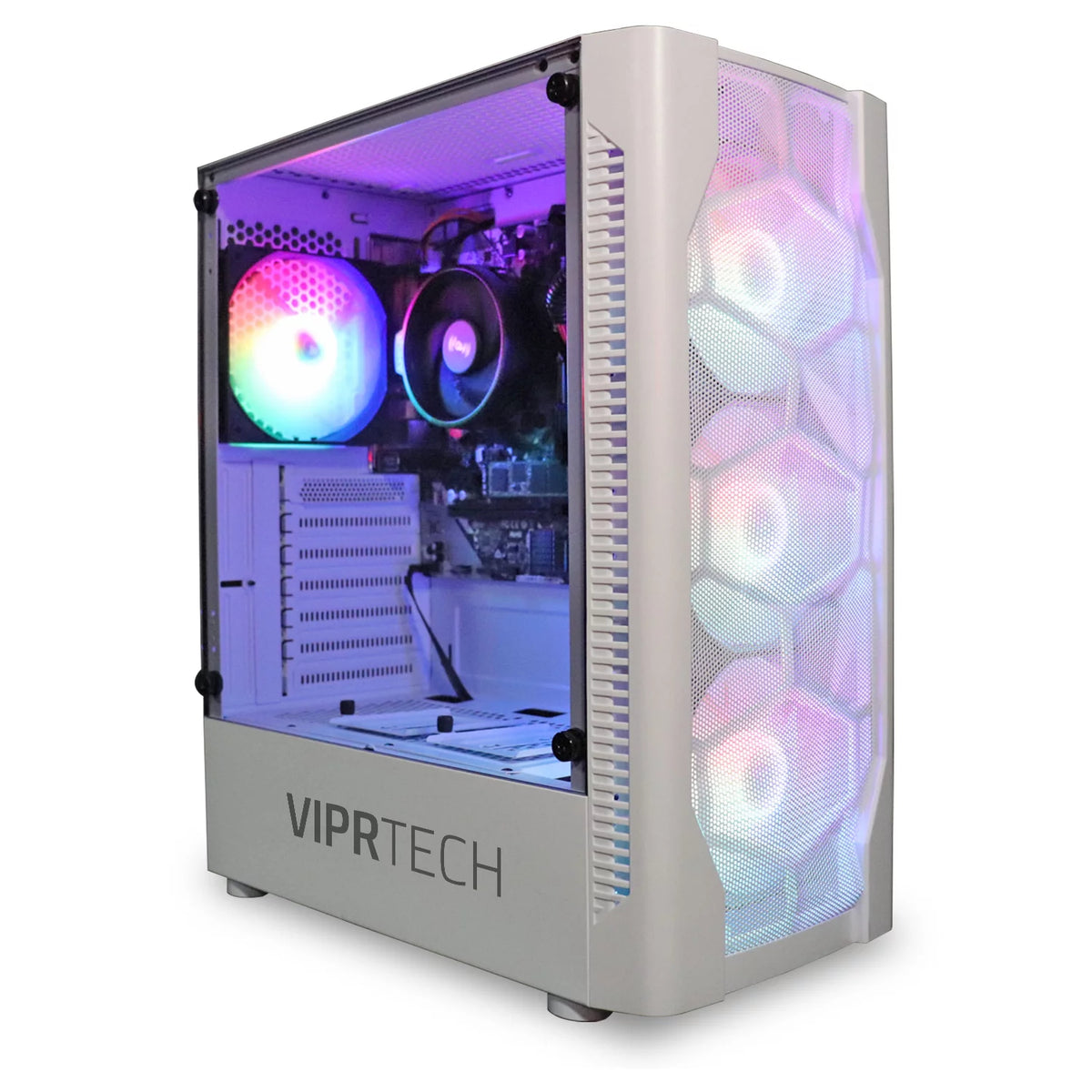 Whiteout Gaming PC Desktop Computer AMD Ryzen 5 5600G 16GB DDR4 128GB SSD 1TB HDD P31922
