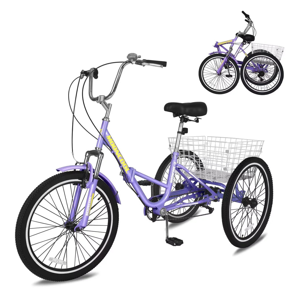 20/24/26 inch Wheels 7 Speed Adult Tricycle E861