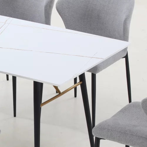 White Porcelain Top Dining Table U6923