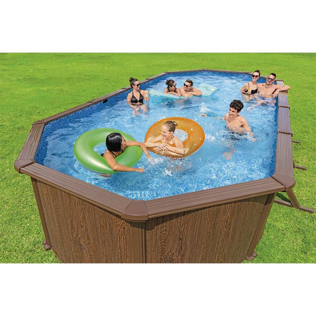 24'x12'x52 Oval Above Ground Swimming Pool Set U858654