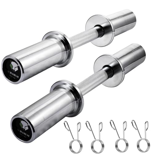 16" Adjustable Dumbbell Handle Pair with Spring Collars I35536