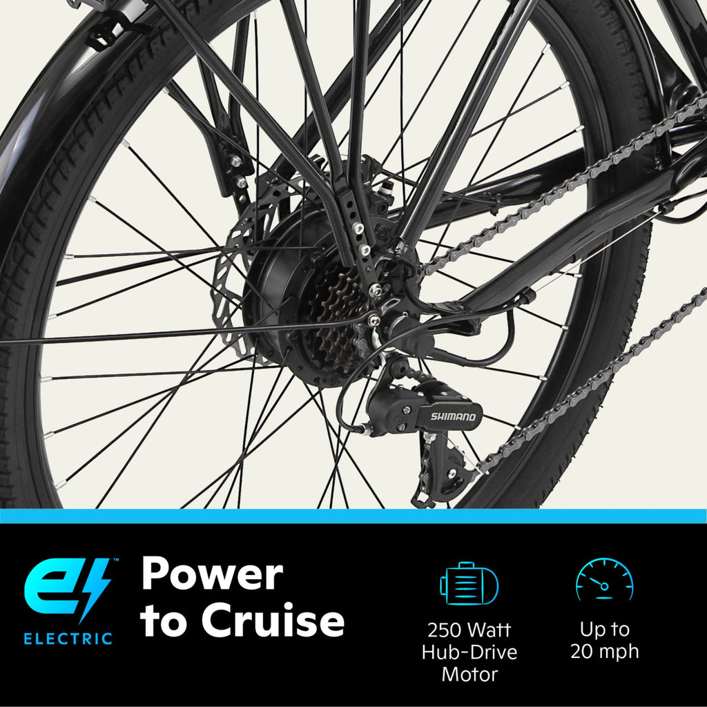 Gray 26-in. Low Step Cruiser Electric Bike Y293243