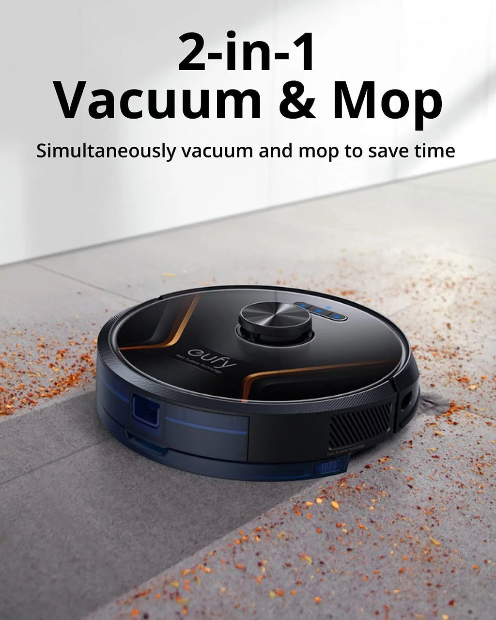 Black Robot Vacuum Mop Cleaner X1669