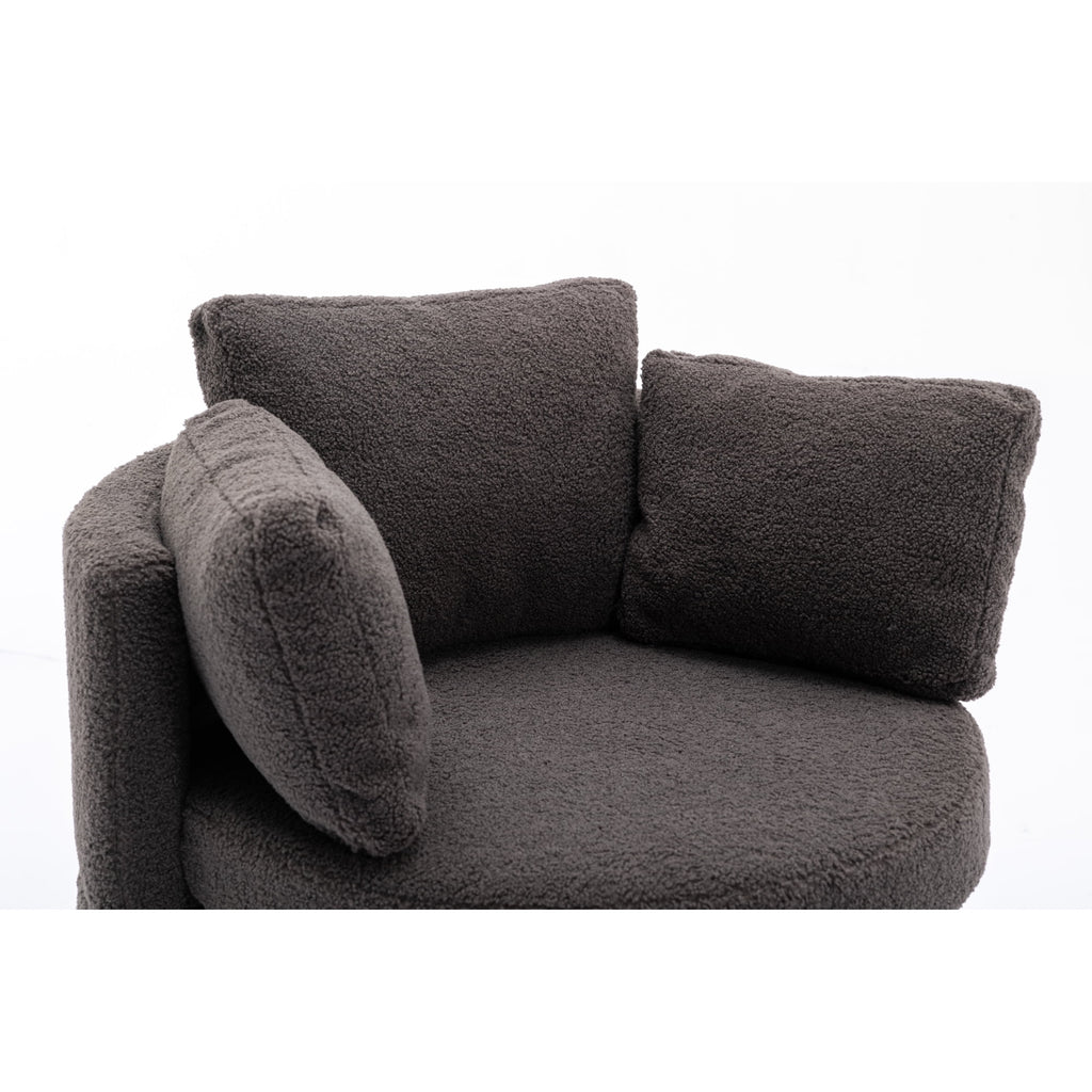 Dark Gray Swivel Storage Chair U799374