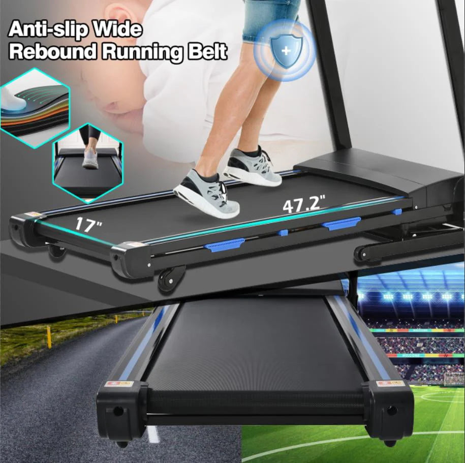 Electric Folding Treadmill 3.25 HP with LCD Display I786