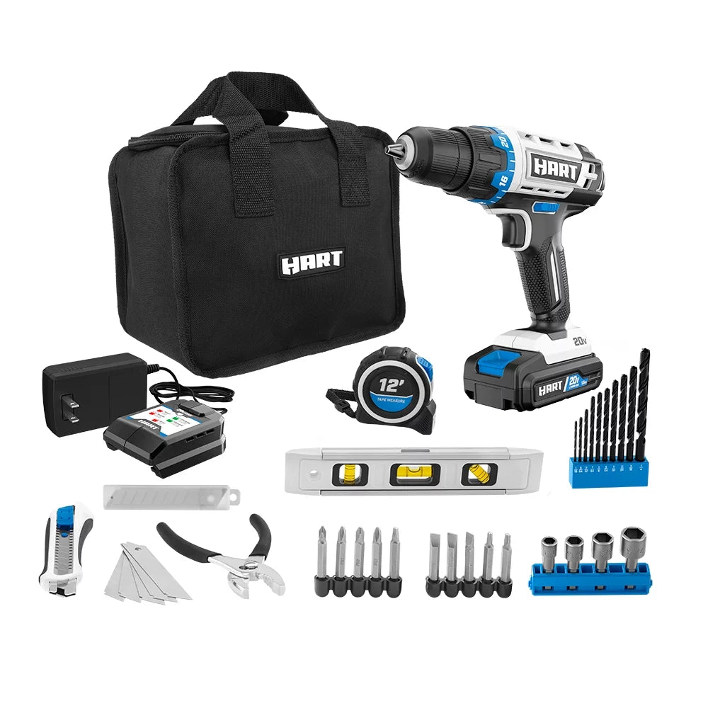 3/8-inch Drill/Driver Project Kit & 12-inch Hybrid String Trimmer/Blower Combo Kit H149