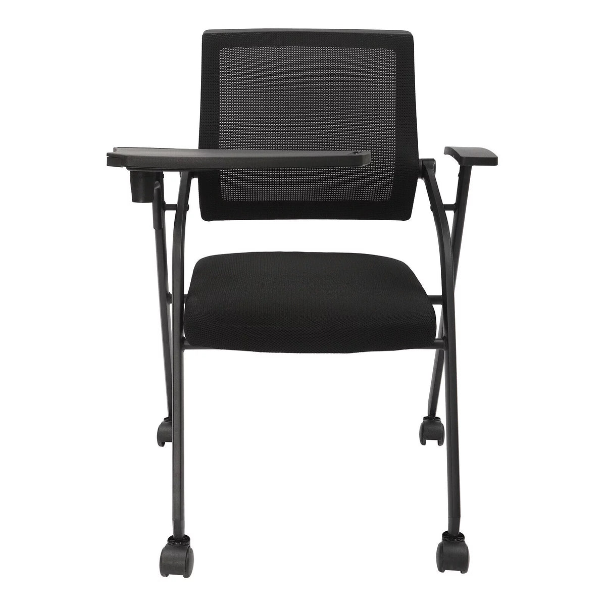 Office Reception Chair with Flip-Up Tablet Arm Q739382