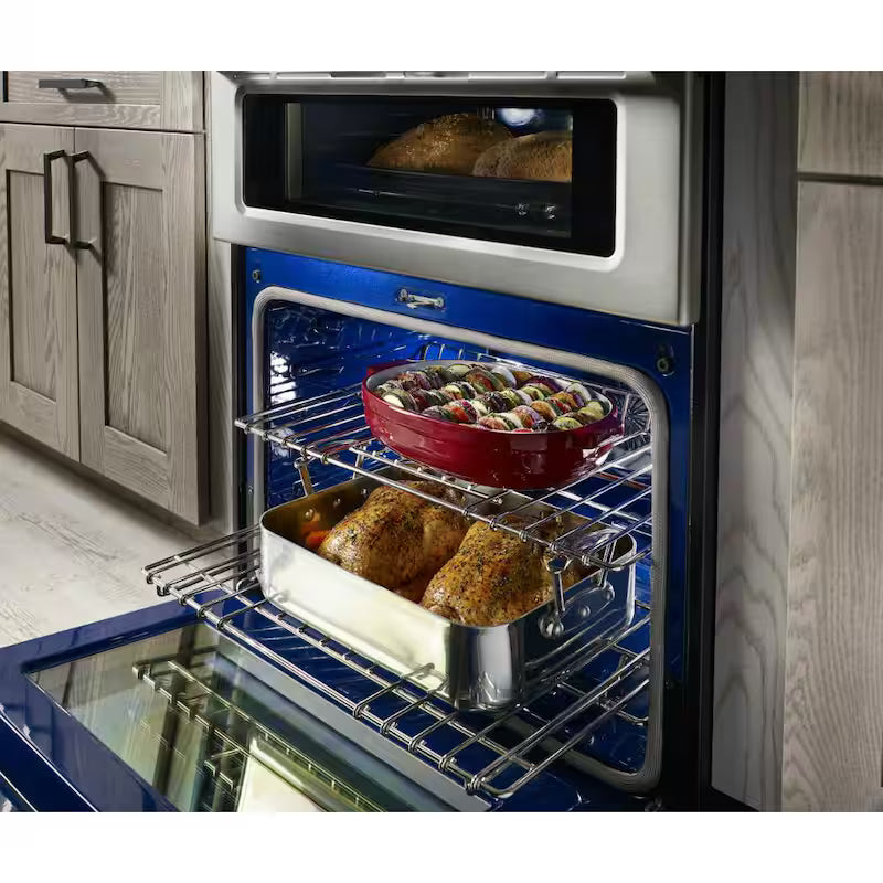 6.0 cu. ft. Double Oven Gas Range with Convection Oven in Stainless Steel V1079