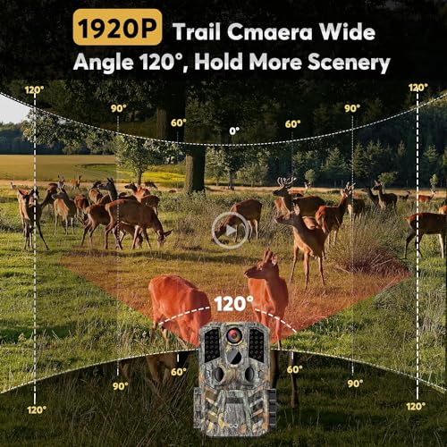 30MP 1920P HD 3 Pack Trail Camera with SD Cards U202177