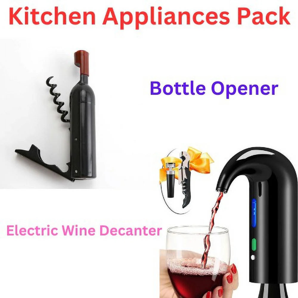 Electric Wine Aerator & Magnetic Bottle Opener D251579