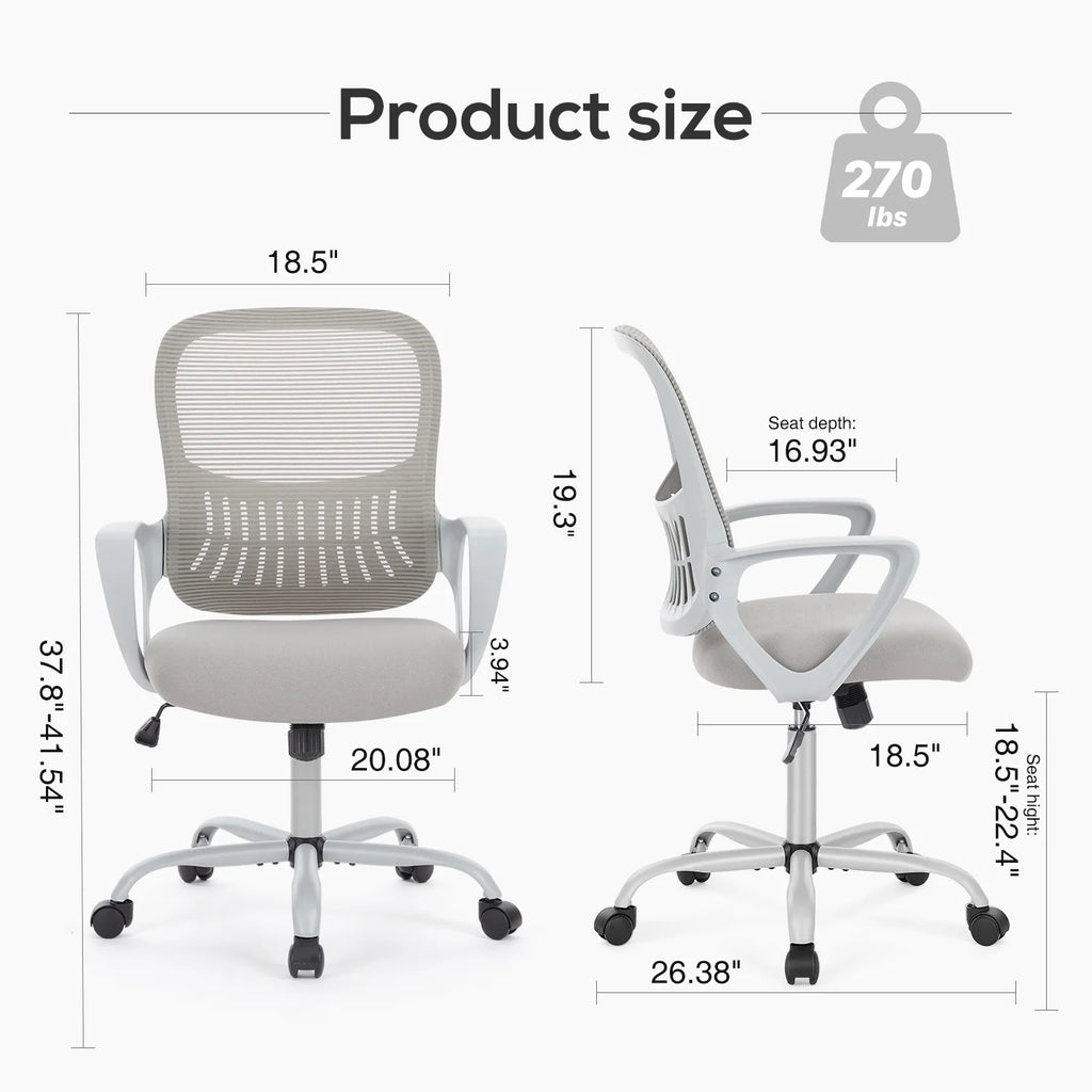 Ergonomic Mesh Office Chair with Lumbar Support N75408