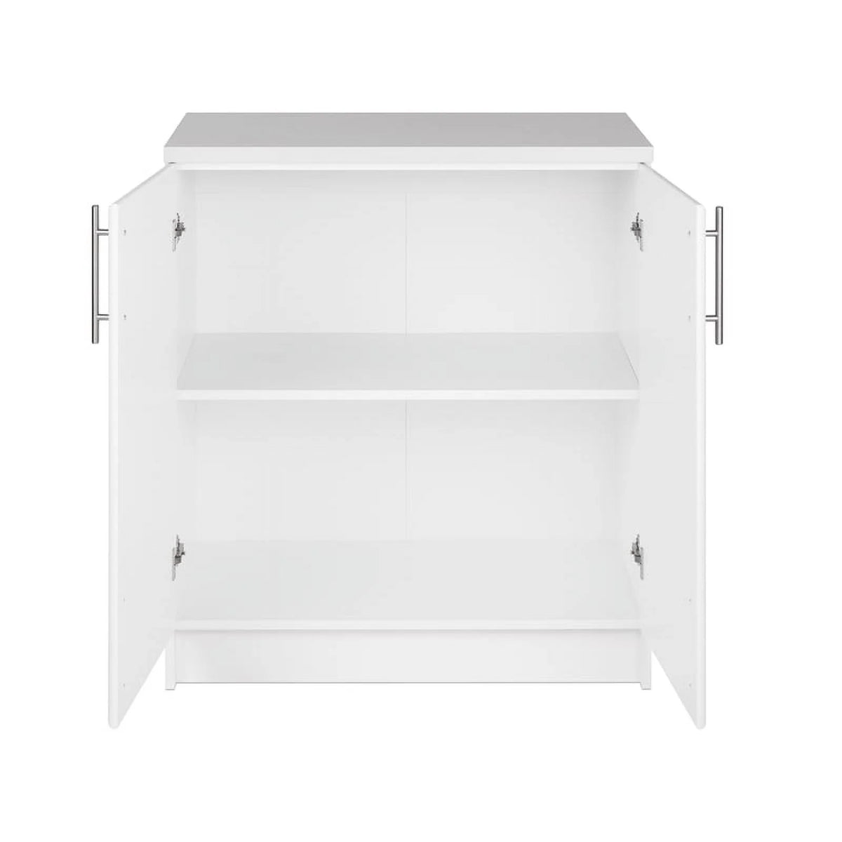 White Engineered Wood Base Cabinet with Melamine Countertop Y2997