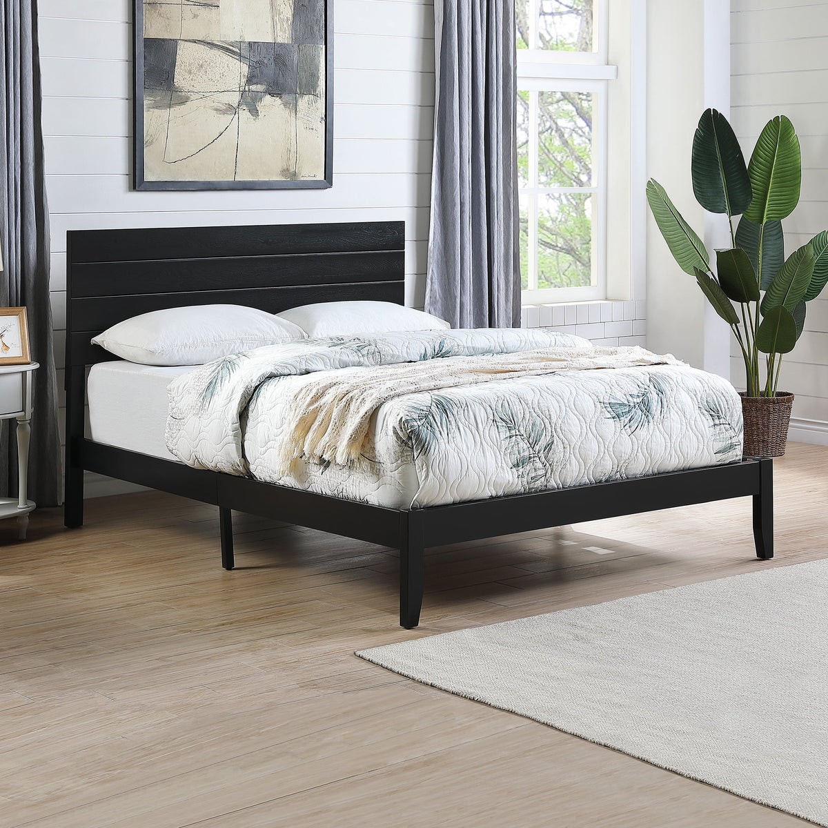 Queen Size Bed with Headboard S2143