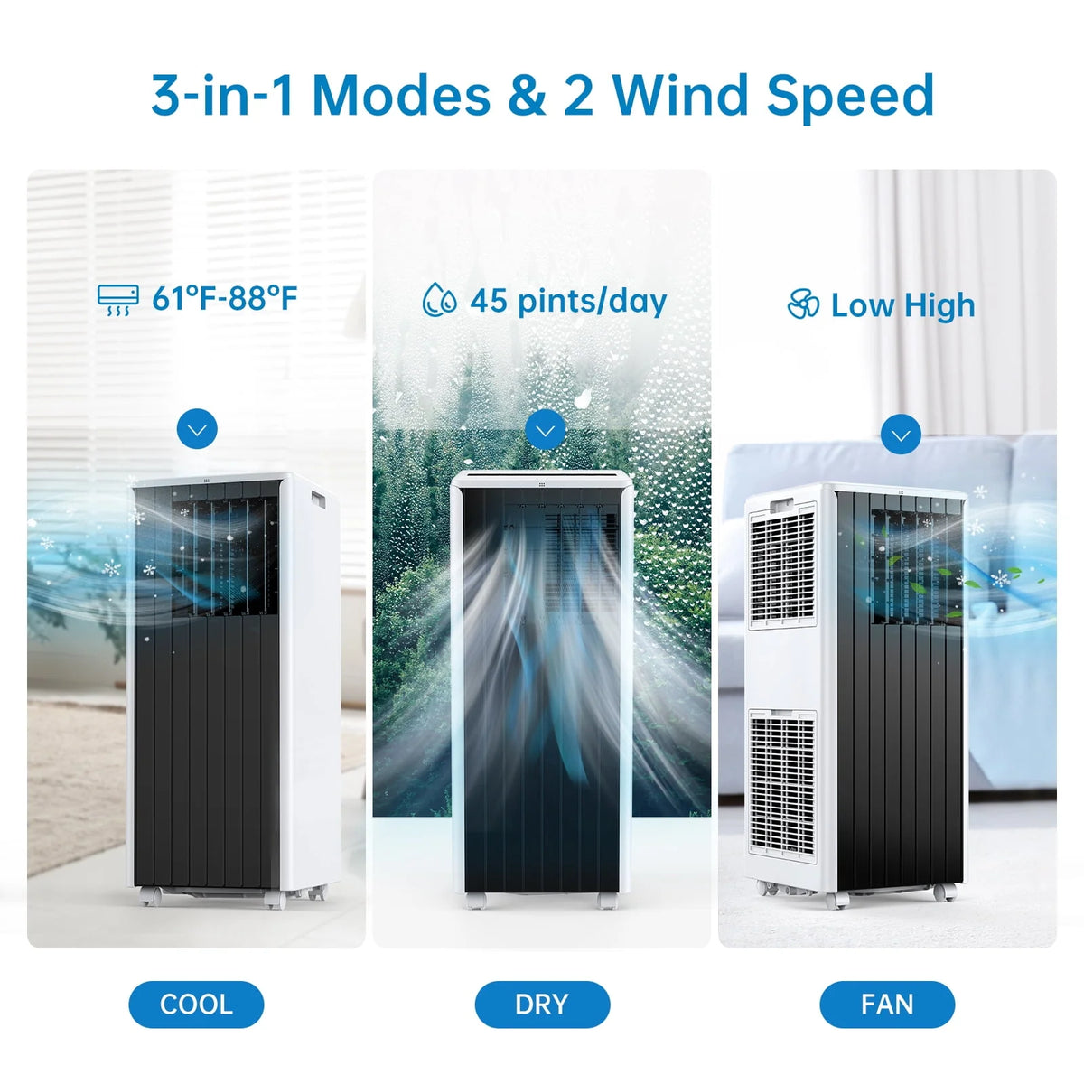 8000 BTU Portable Upright Air Conditioner F69854