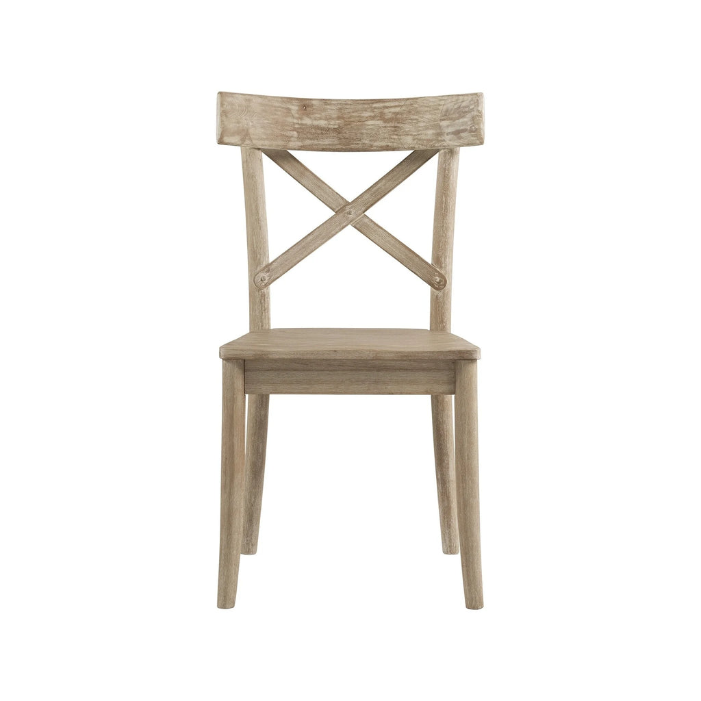 Wooden X-back Side Chair Set of 2 G23850