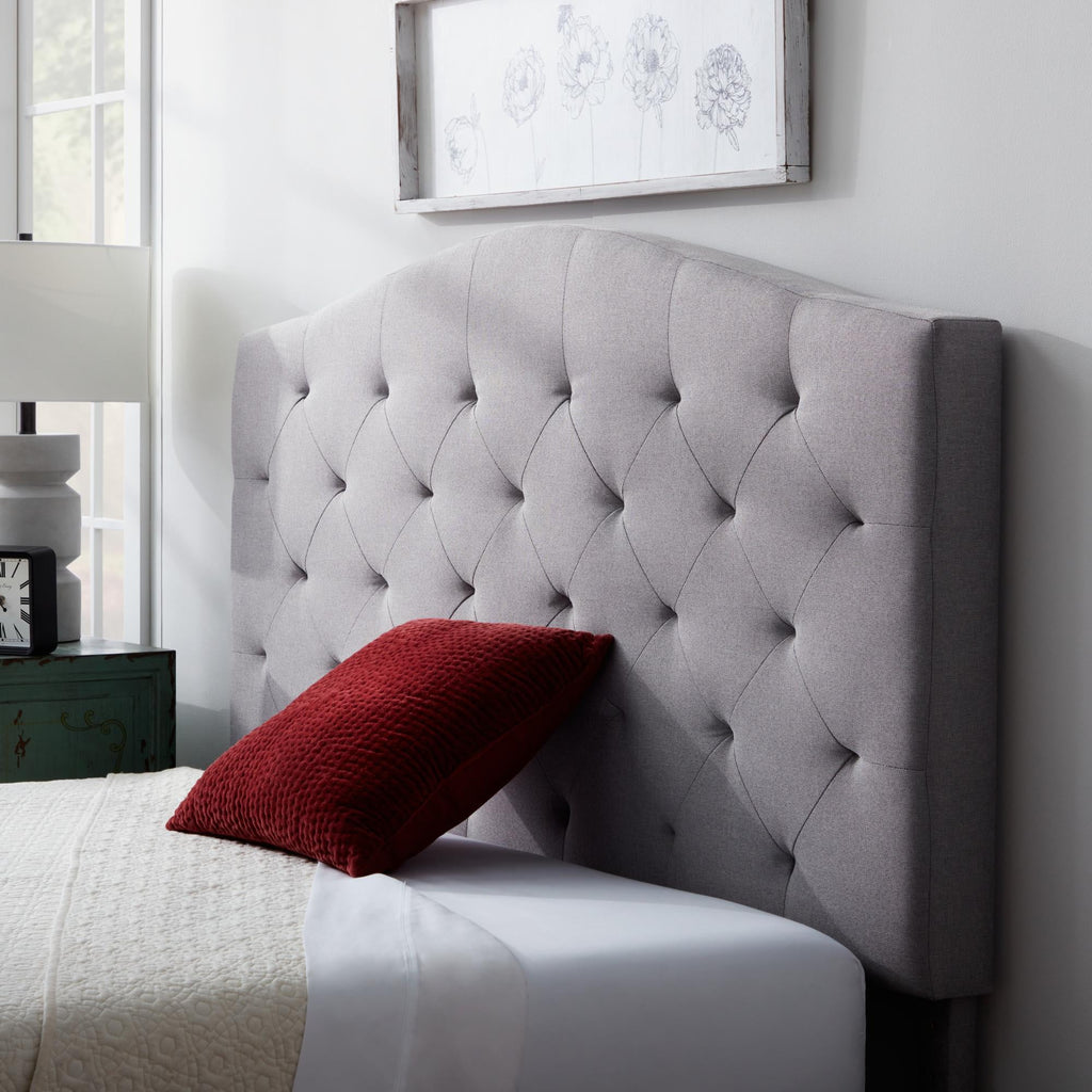 Queen Gray Upholstered Headboard G508337