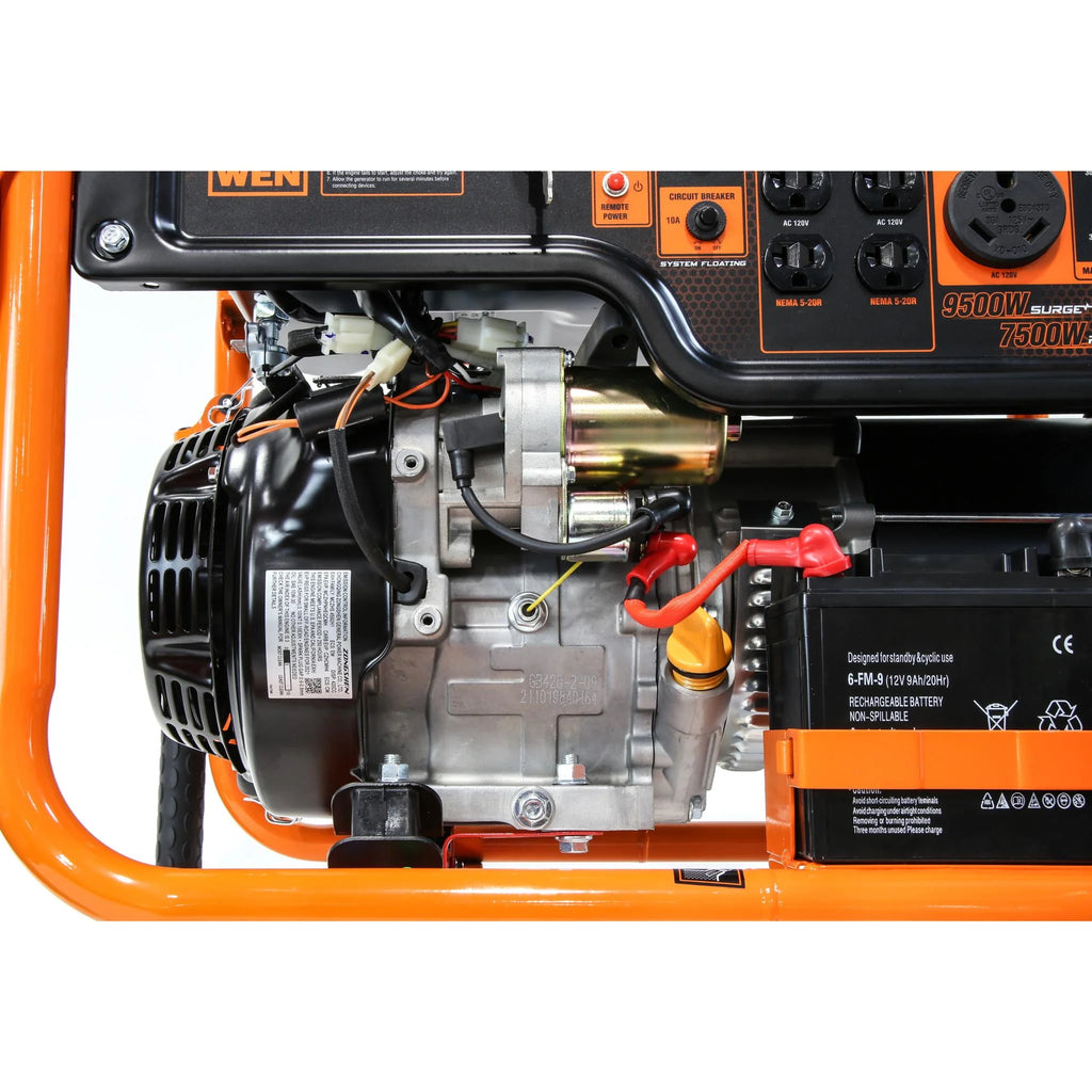 9500-Watt 420cc Portable Generator with Remote Electric Start W7003