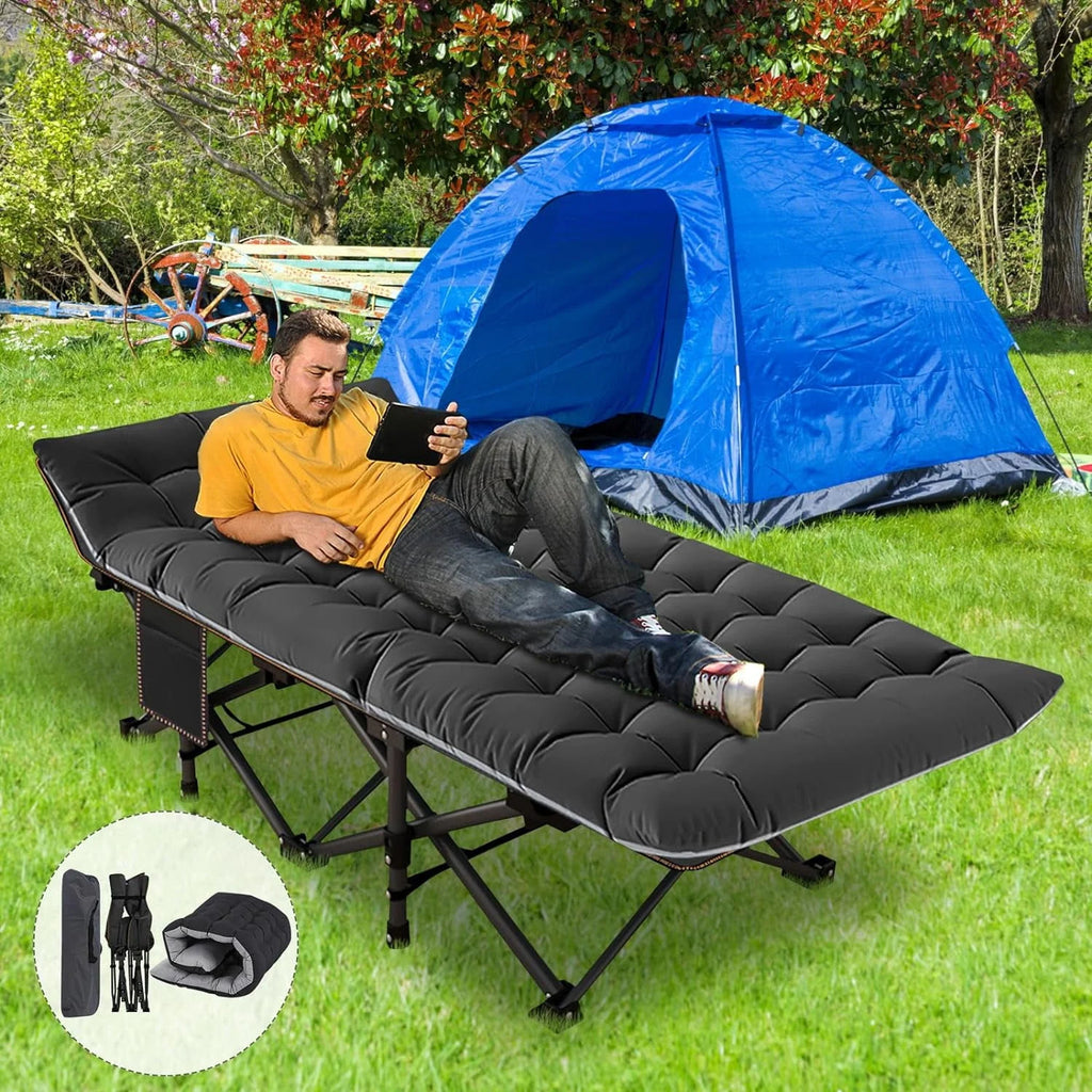Folding Camping Cot 2 Pack with Carry Bag Z907006