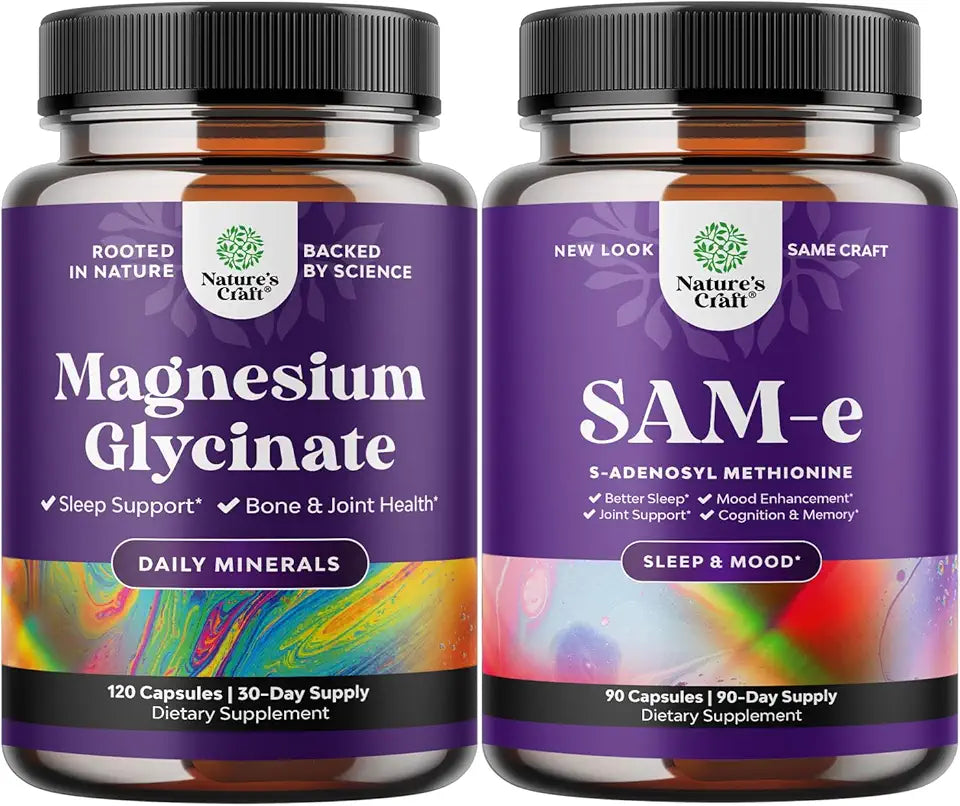 Magnesium Glycinate and SAM-E Brain Supplement V964