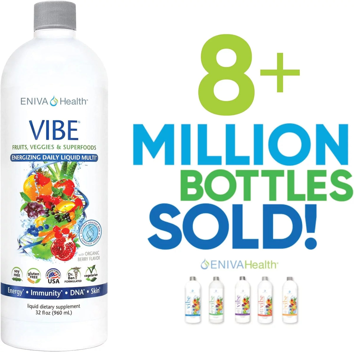Liquid Daily Multivitamin with Vitamin A, B3, C, D, E & Amino Acids 32 oz F9810