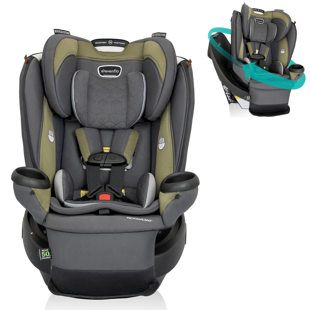 All-in-One Rotational Car Seat with Quick Clean Cover K9618