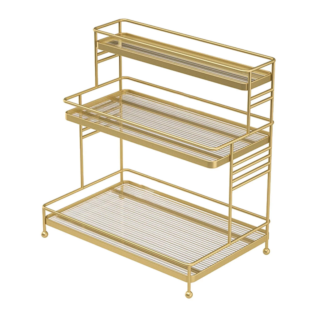 3-Tier Bathroom Ladder Shelf with Drawer L462690
