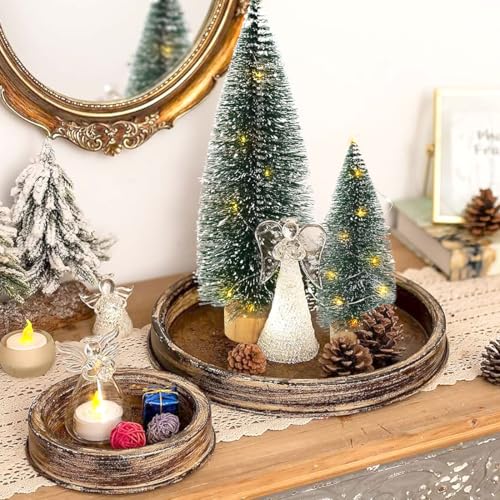 Mini Bottle Brush Christmas Trees with Lights X479853