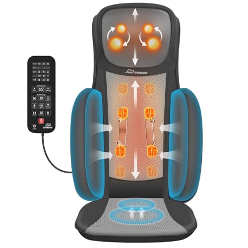 Heated Shiatsu Neck Back Massager Seat Cushion D85550