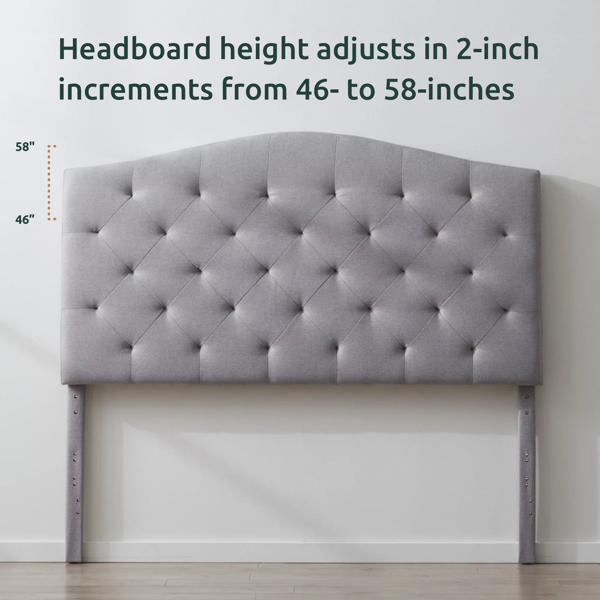 Queen Gray Upholstered Headboard G508337
