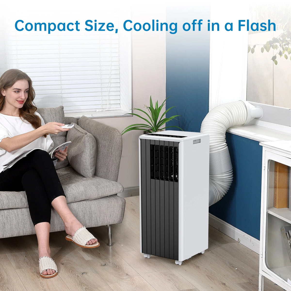 8000 BTU Portable Upright Air Conditioner F69854